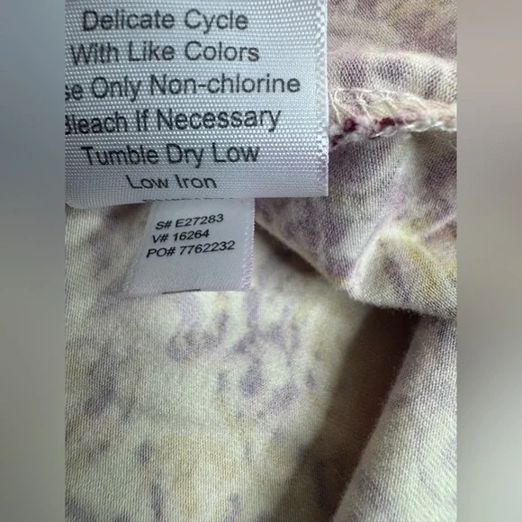 Sahalie Cap Sleeve Stretch Paisley Batik Jersey Stretch Dress Womens Large - Picture 8 of 9